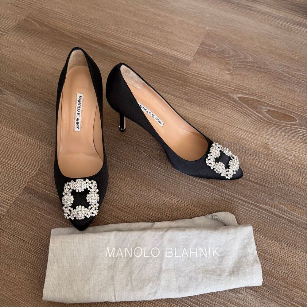 NWOT Manolo blahnik Hangisi 90mm